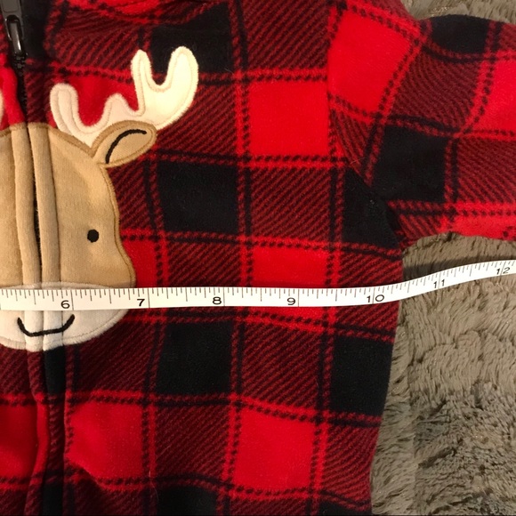 CARTER’S Just One You Infant Fleece Plaid Jacket - Picture 6 of 7